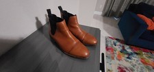 Cole Haan Size 11w Chelsea Boots Brown Leathe...