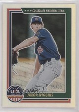 2022 Panini USA Baseball Stars & Stripes Holo Gold 95/99 Jaxon Wiggins #40 ll2
