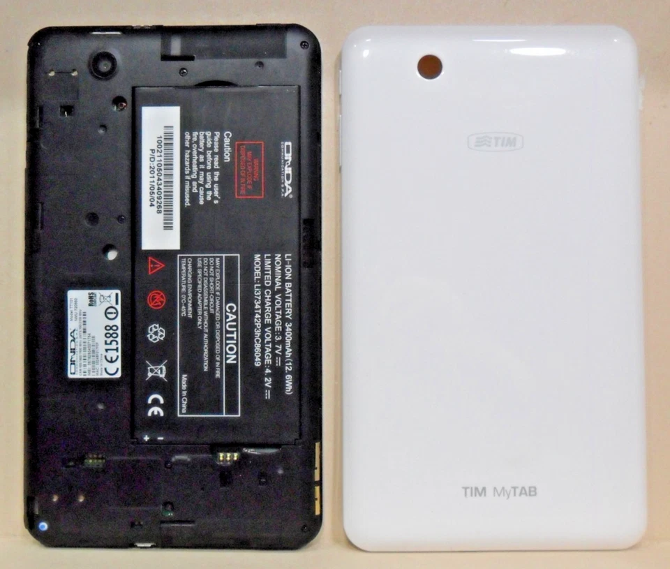 TABLET ONDA TIM MYTAB TT101 WI-FI e TELEFONO ANDROID USATO FUNZIONANTE - Immagine 3 di 3