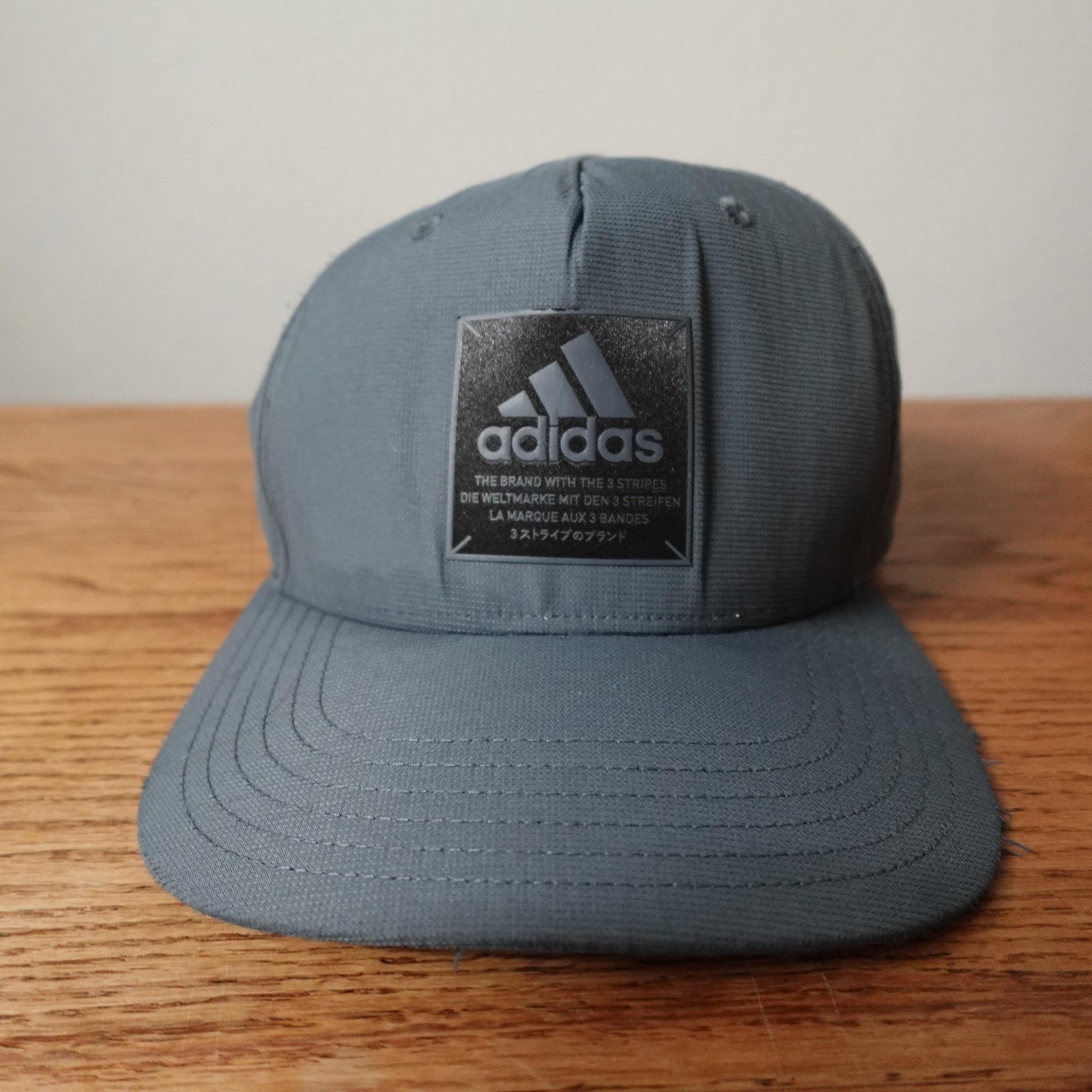 Adidas Hat Cap Strap Back Gray Patch Athletic Cas… - image 1