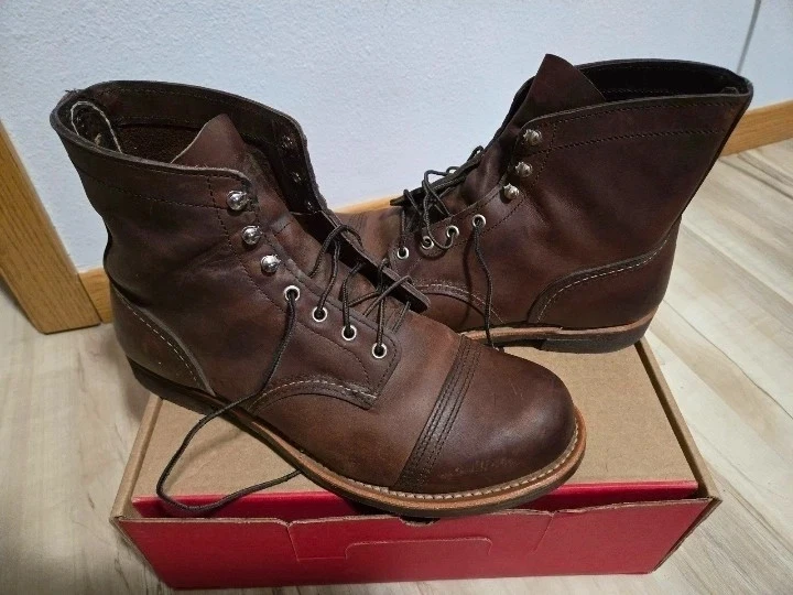 Red Wing Shoes Boots Mens Size 13 EE Brown Leather Moc Toe Slip Resistant 2449 Red Wing Shoes Ankle EE Boots for Men for Sale | Shop New  main image 4