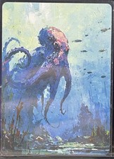 Octopus  Art Card 1/1 PaintOholic Signed ONE OF A KIND