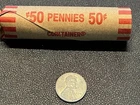 Roll of 50 WWII steel US pennies