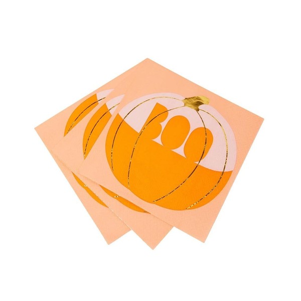 Talking Tables 16Er-Pack KüRbis-Halloween-Servietten | Orange Papierservietten-image