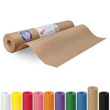 Brown Paper Roll 18 x 2160 180 feet - Kraft Paper Roll 30lb Thickness - Brown