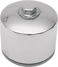 Drag Specialties 0712-0006 Chrome Magnetic Ring Oil Filter with Nut