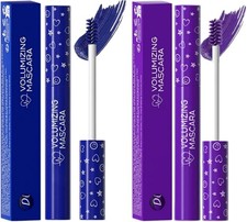 2 Coloured Mascara,Blue Mascara,Purple M-ascara,Blue & Purple M-ascara With Sof