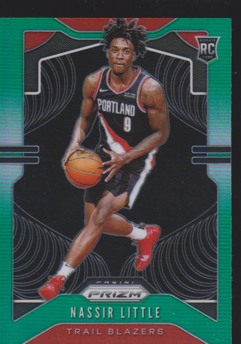 2019-20 Panini Prizm #269 Nassir Little Portland Trail Blazers Prizms Green