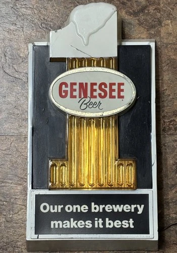 Vintage Advertising Genesee Beer Lighted Bubbling Bar Sign Brewery Makes It Best