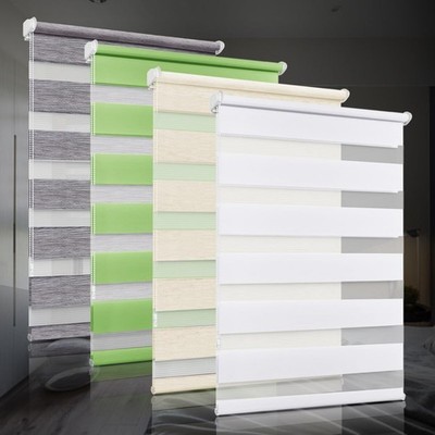 bobodeco Doppelrollo klemmfix ohne Bohren Duo Rollos für Fenster mit Klemmträger