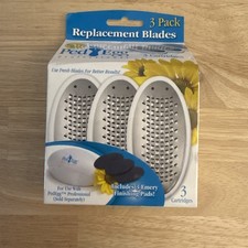 PED EGG REFILL 3 PACK REPLACEMENT BLADES & EMERY PADS FOOT FILE CARTRIDGES NEW
