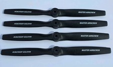 LOT OF 4 Master Airscrew G/F 8x3 Propellers for RC Airplanes - Brand New
