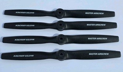 LOT OF (4) Master Airscrew G/F  8x3 Propellers for RC Airplanes - Brand New!