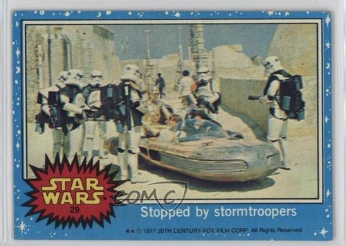 1977 Topps Star Wars #29 Stopped by stormtroopers — Raw