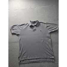 Polo Ralph Lauren Mens Grey Cotton Pique Short Sleeve Polo Shirt Size M