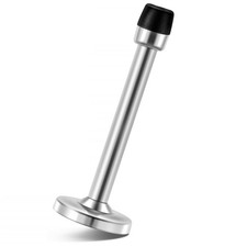 4 Inch Door Stop, Wall Mounted Door Stopper, Brushed Satin Nickel Stainless S...