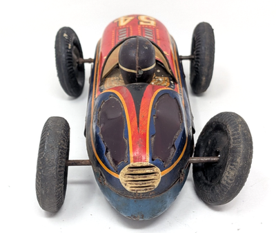 Rare Vintage Bandai Tin Litho Friction #54 Sparkling Rocket Car