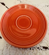 Homer Laughlin China Fiesta Saucer in Orange Red Lead Free