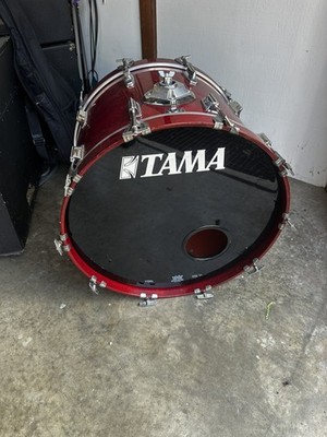Vintage 80s Tama Superstar 22  Bass drum Cherry wine Red 22x18 XTRA