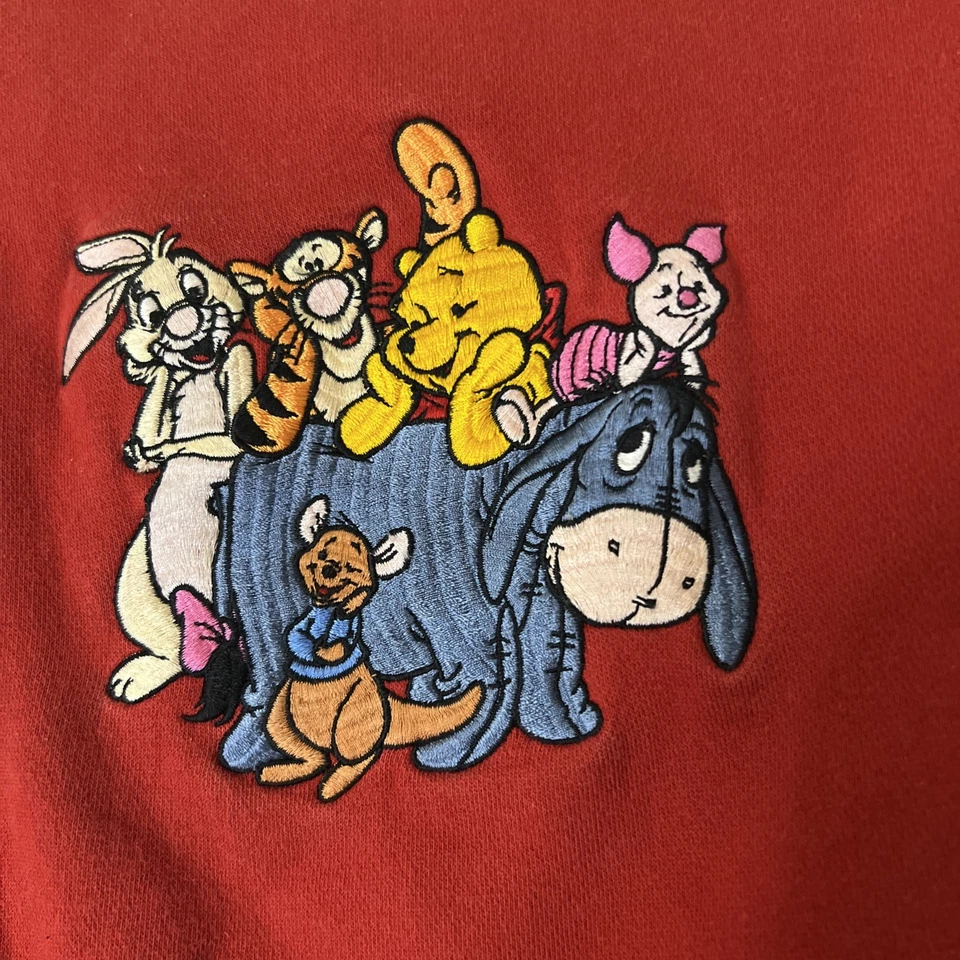 Jaqueta reversível vintage The Disney Store Winnie the Pooh meninos tamanho 5/6 - Imagem 2 de 4