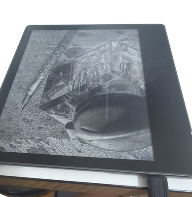 Kindle Oasis 2021   Display defekt   Aluminiumgehäuse TOP
