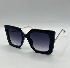 Cat Eye Sunglasses Womens UV400 Gradient Pearl Temple Fashion Chic Retro Trendy