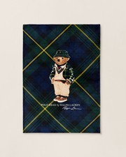 RARE NWT 100 Authentic Ralph Lauren Polo Bear Throw Blanket Luxury Gift