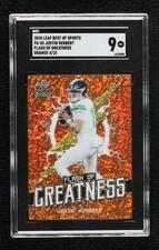 2020 Leaf Best of Football Flash Greatness Orange 4/10 Justin Herbert SGC 9 13u1