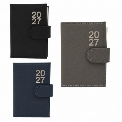 2027 Page a Day A7 Tagebuch weiches Ledergefühl Taschenformat Journal mit Stift Geschenk