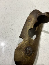 ww1 British field relic Brass Butt off a Lee Enfield Rifle