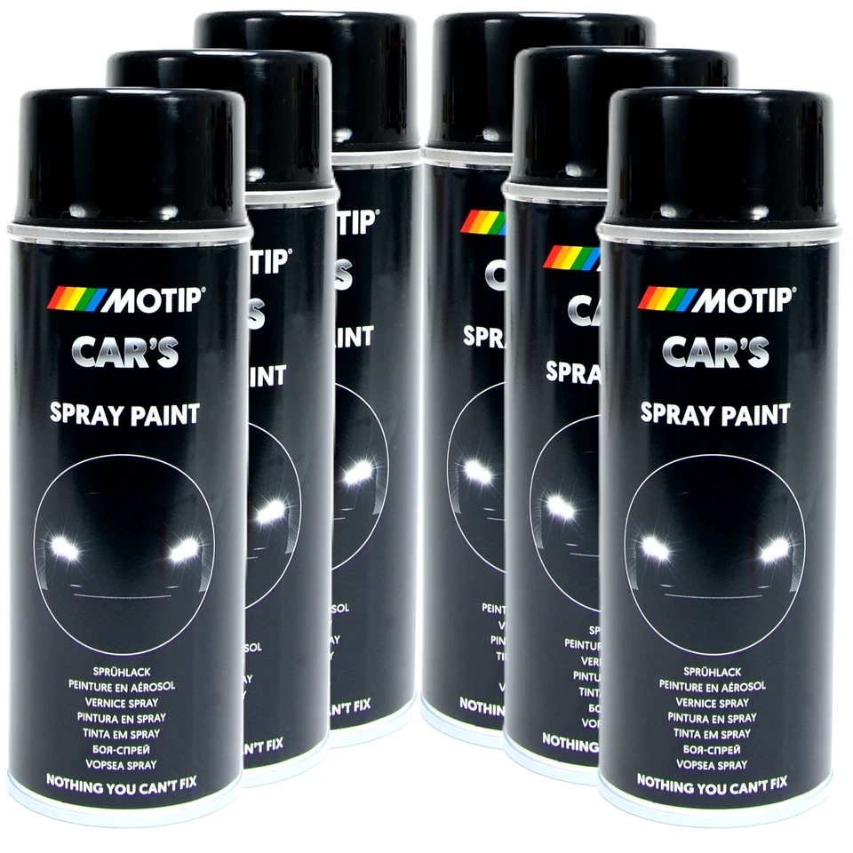 schwarz glänzend Spray 6 x 400ml DUPLI-COLOR Cars Lackspray Sprühlack 385865 - Bild 1 von 1