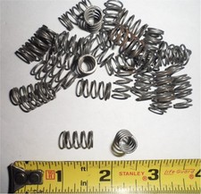 10 ea .362" OD x .038" Wire Dia x .618" Long - Compression Springs - Zinc