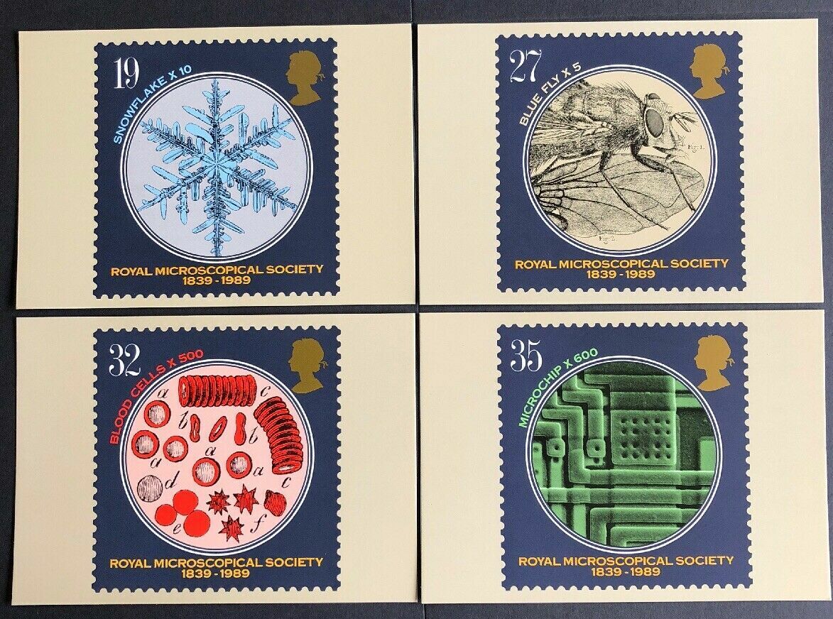 Num Large discharge sale 120 PHQ 1989 SOCIETY Max 66% OFF ROYAL MAIL MICROSCOPICAL