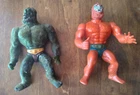 Vintage 1981 Malaysia Beastman & Mossman He Man MOTU figures springs work good