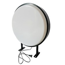 Local pickup 20" Round black frame LED Light Box Signs Supply Blank