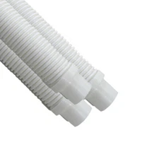 Puri Tech Pool Cleaner Vac Hose Kreepy Krauly Barracuda 1.5in x 4ft White 3 pk