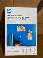 HP Everyday Glossy Photo Paper 100 Sheets 4"x6" Inkjet CR759A ~ Brand New Sealed