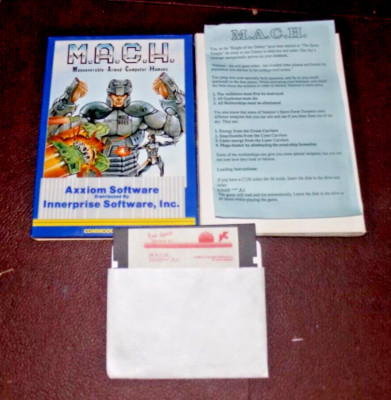 M.A.C.H. Maneuverable Armed Computer Humans Commodore 64 Computer Game AXIOM