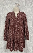 MANGO Women's Ditsy Floral Smock Mini Dress (Size: XS) -100% Viscose