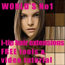 Micro Bead EUROPEAN HUMAN HAIR EXTENSIONS ALL COLOURS Top Quality REMY Hair 