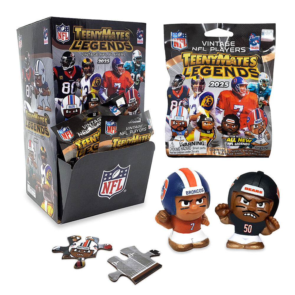 TeenyMates NFL 2025 Legends Vintage Mini Figures 32 Pack Box | eBay