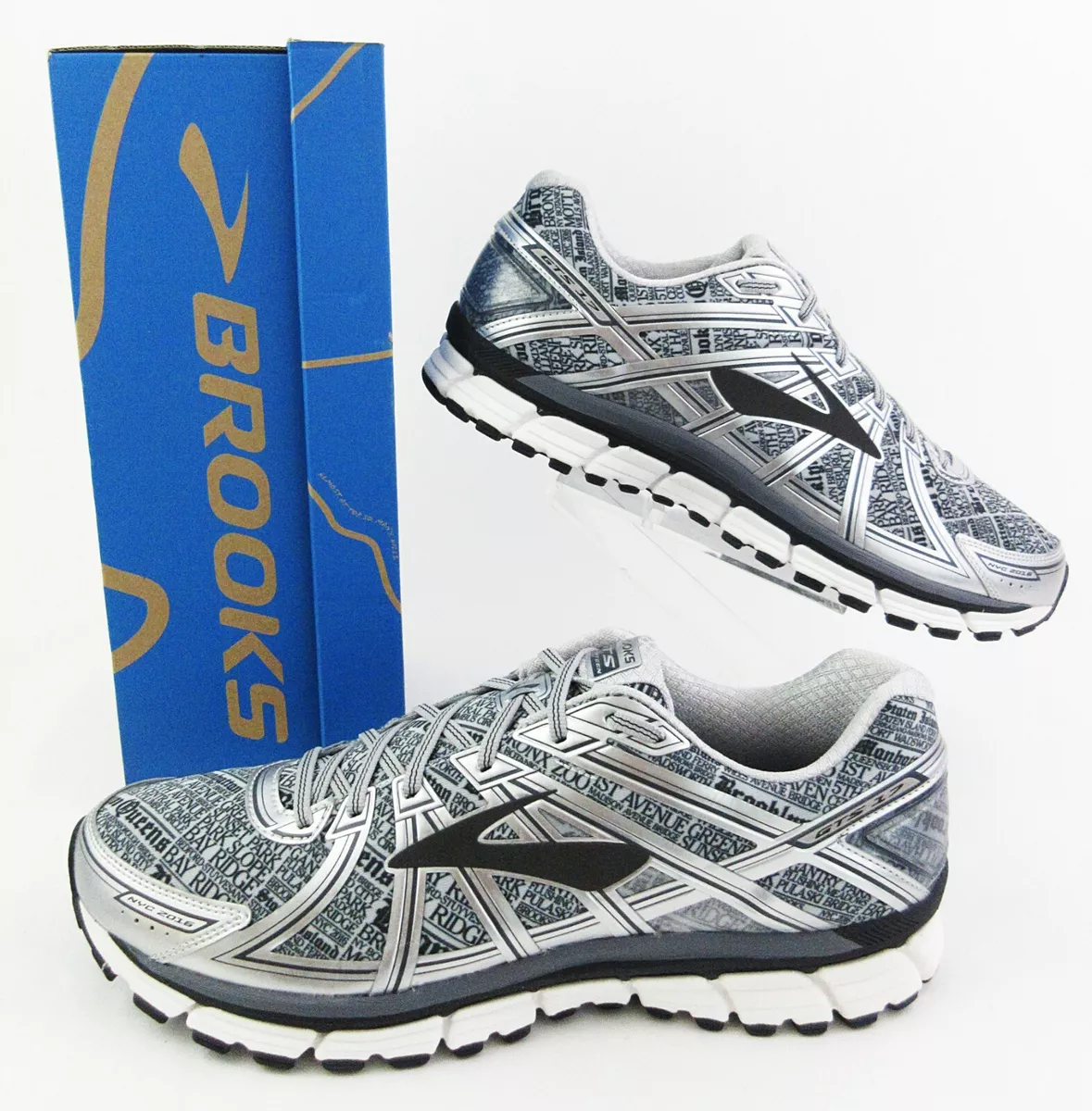 NEW Brooks Limited Edition ‘Gray Lady’ NYC16 Adrenaline GTS-17 Running  Shoes 15D