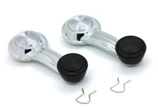 NEW Chrome Window Crank Handle PAIR / FOR 67-77 GMC TRUCK SUBURBAN JIMMY C/K