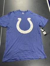 ‘47 Brand Indianapolis Colts NFL Vintage Logo T-shirt Adult Small Blue P. Rivers
