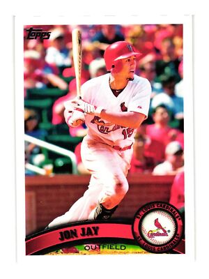 2011 Topps Baseball Card John Jay 295 St Louis Cardinals Outfield