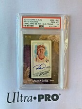 2018 Allen & Ginter Framed Mini Auto Black Frame Rhys Hoskins Auto 16/25 PSA 10 