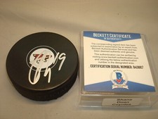 Shane Doan Signed Arizona Coyotes Hockey Puck Autographed Beckett BAS COA 1D