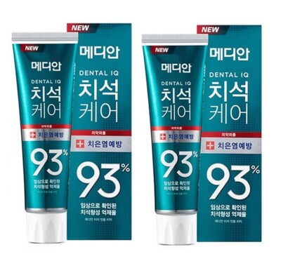 MEDIAN 93% Prevents Gingivitis Toothpaste Green 2 pcs X 120 gm Made in Korea