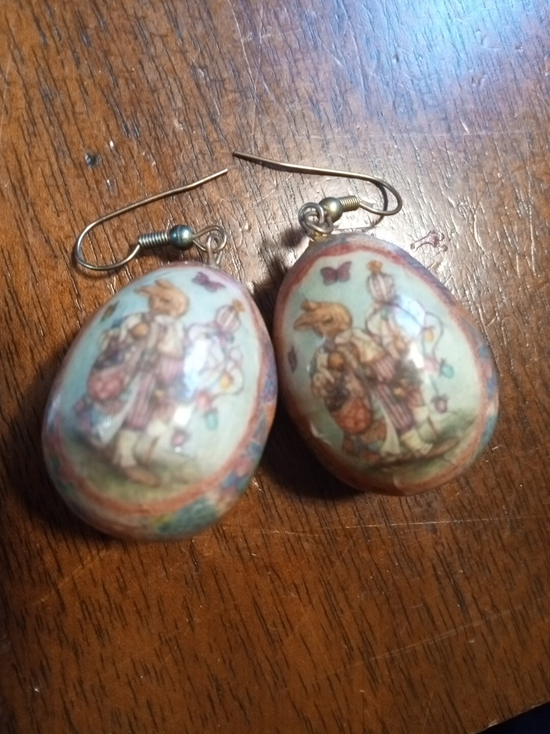 Vintage EASTER EGGS,patchwork UNIQUE paper-mache … - image 12