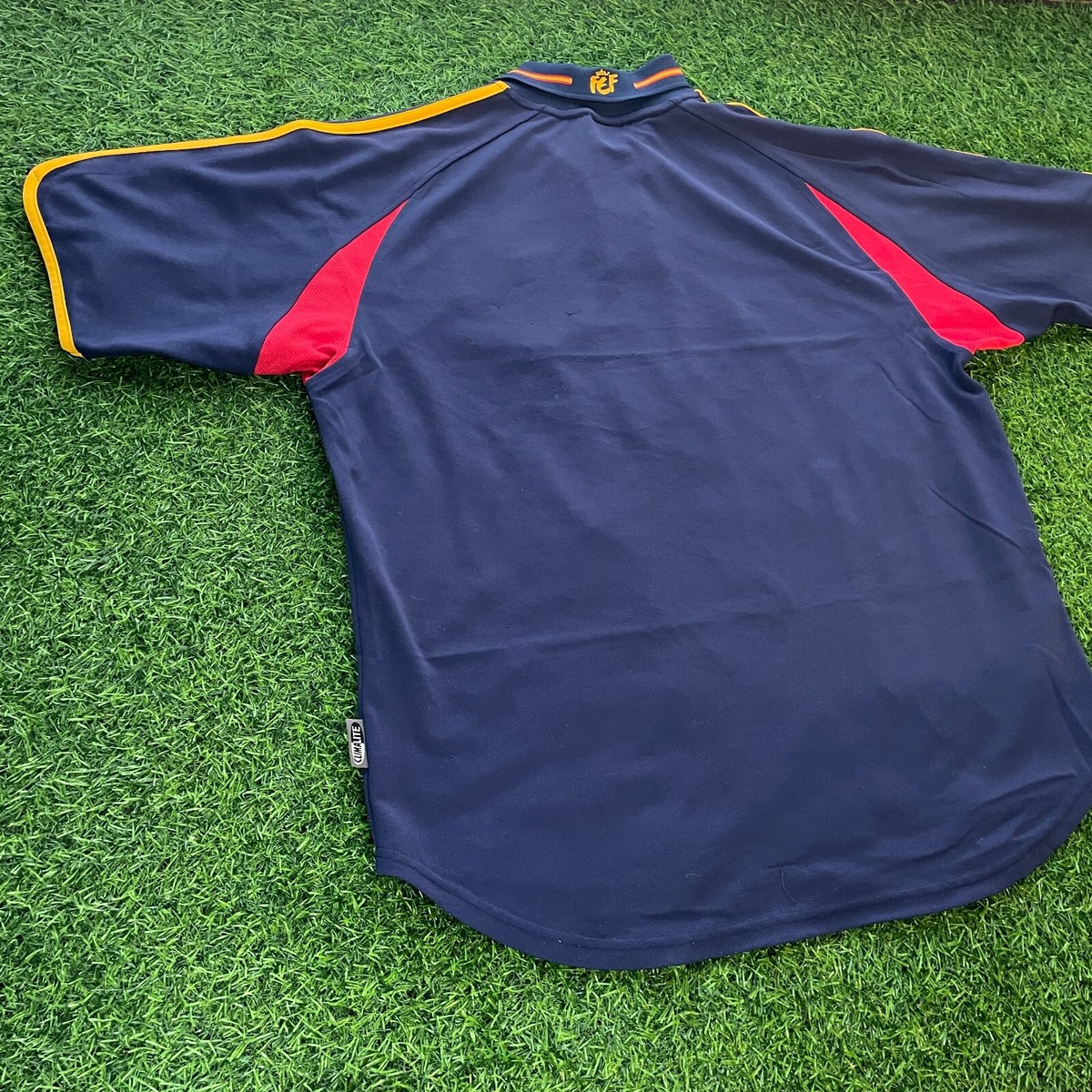 Spain 2000 / 2001 Official Away Jersey Shirt Kit - US L - Vintage